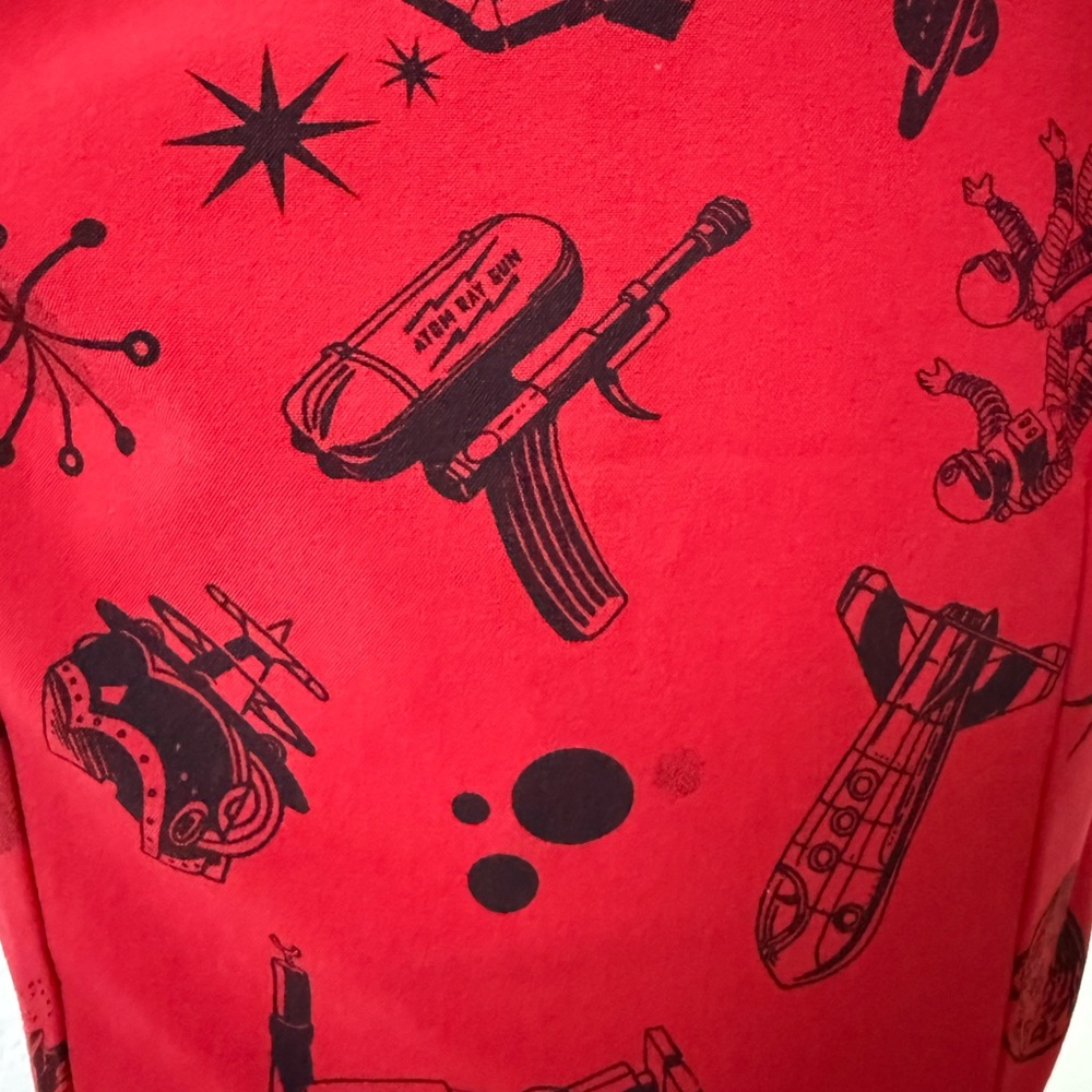 Atomic Space Print Crop Top - Picture 5 of 5